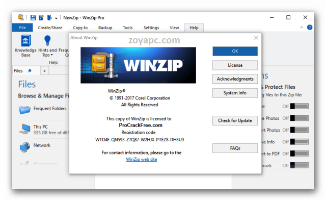 WinZip Pro Crack zoyapc.com