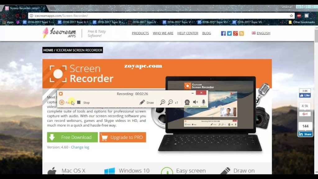 Icecream Screen Recorder Pro Crack-zoyapc.com