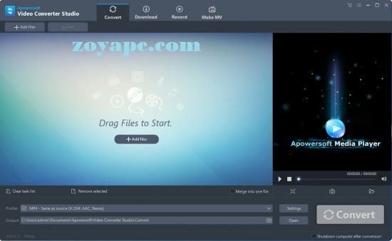 Apowersoft Video Converter Studio Crack-zoyapc.com